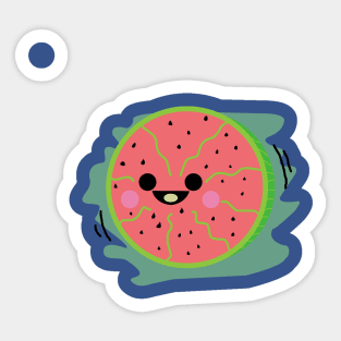 Happy Watermelon Face Sticker